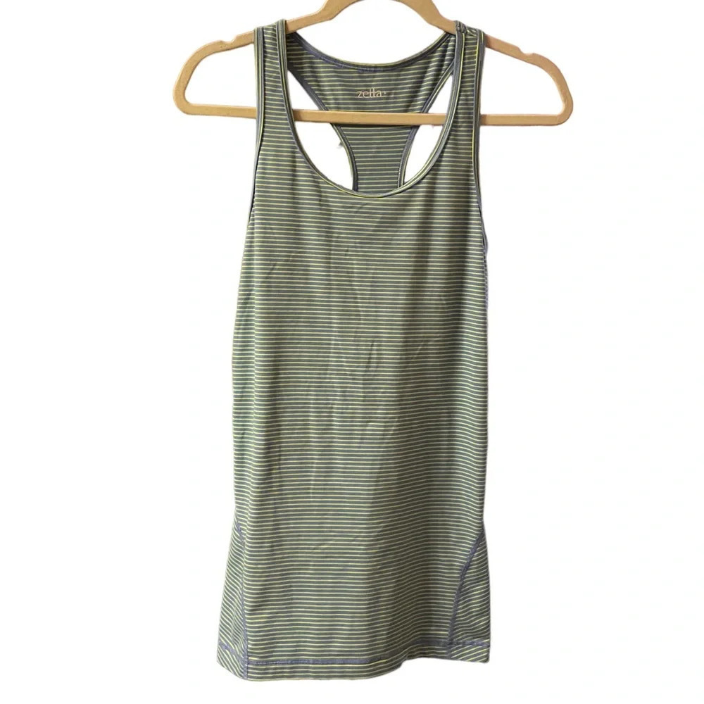 ZELLA STRIPED RACERBACK ACTIVE TANK